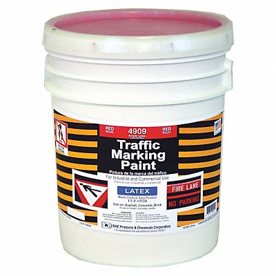 RAE 490905 Traffic Zone Marking Paint 5 gal Red