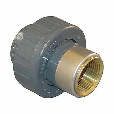 GRAINGER 859012CBR Union Brass 1 1/4 Metal Side Pipe Size