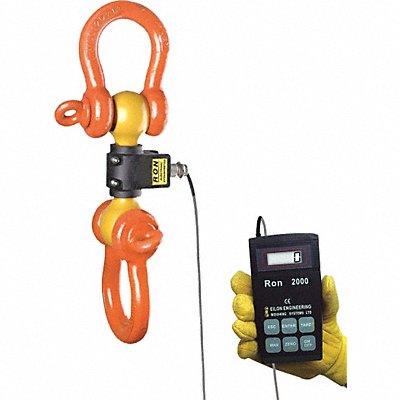 RON CRANE SCALES RON2000S01CC Crane Dynamometer LCD 2 000 lb Cap.