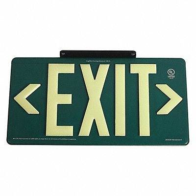 GRAINGER GRAN1385 D6994 Exit Sign 8 5/8 in x 15 7/8 in Plastic