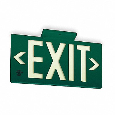 GRAINGER GRAN1388 D6991 Exit Sign 8 3/4 in x 15 3/8 in Plastic