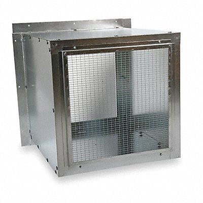 DAYTON 3FKF9 Wall Housing 30In Bl Galvanised Steel 34 1/4In