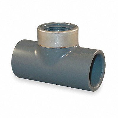 GRAINGER 802211SR Reducing Tee 1 1/2 x 1 1/2 x 1 in PVC