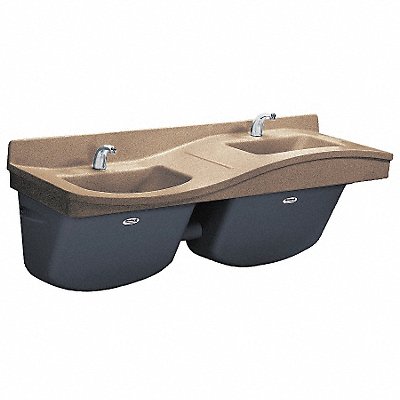 BRADLEY S452464 Brad Wash Sta Rect 23-7/8inx17-3/4inx6in
