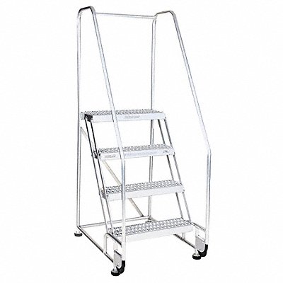 COTTERMAN 4TA26A3E10B8C50P6 Tilt and Roll Ladder Welded Platform 40In H