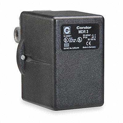 CONDOR USA INC 31QGXXXX Pressure Switch 3PST 45-160 psi