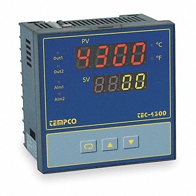 TEMPCO TEC55001 Temp Controller Prog 90-264V Relay2A