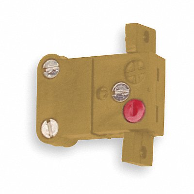 TEMPCO TCA102144 Panel Jack K Yellow Miniature 2 Pin