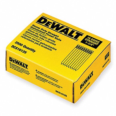 DEWALT DCS16250 Straight FinishNail 16ga 2-1/2 In PK2500