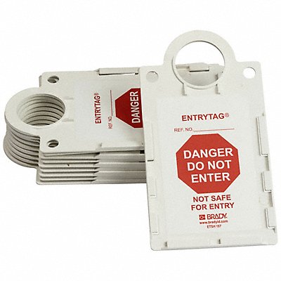 BRADY ENTETSH157 Entrytag(r) Tag Hldr 11-1/4 x 6 In PK10