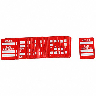 BRADY MICMTIUSAR Microtag(r) Inspected Insr Wht/R PK100