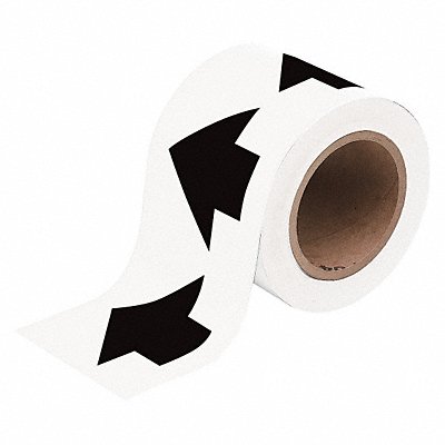 BRADY 91417 D3613 Arrow Tape White 2in W 90ft Roll L