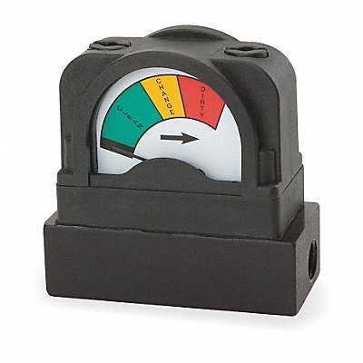 MIDWEST INSTRUMENT 555A100 Pressure Indicator 0 to 10 psi