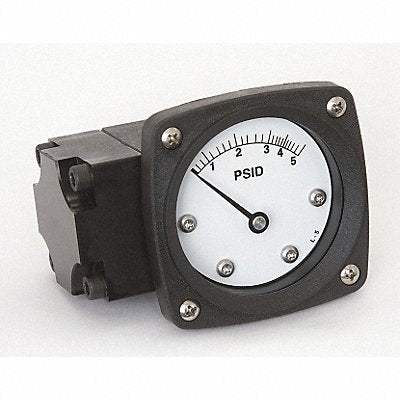 MIDWEST INSTRUMENT 142AA00OO5P D0756 Pressure Gauge 0 to 5 psi