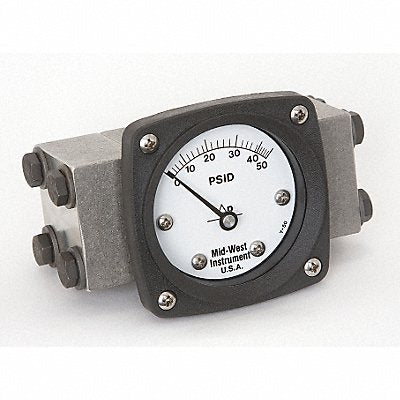 MIDWEST INSTRUMENT 140SA00OO50P D0747 Pressure Gauge 0 to 50 psi