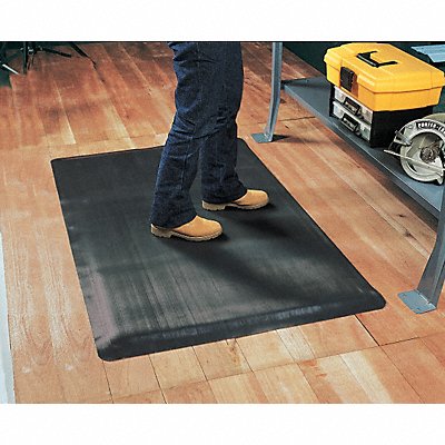NOTRAX 474S0035BL Antifatigue Mat Black 3ft. x 5ft.