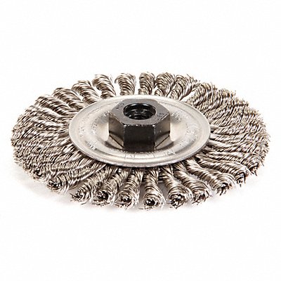 WEILER 96097 Twist Wire Wheel Brush Threaded Arbor