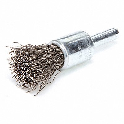 WEILER 96104 Crimped Wire End Brush Stainless Steel