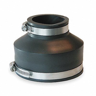 GRAINGER 105684 Flexible Coupling PVC 8 x 4 in Pipe Size