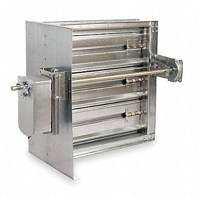 DAYTON 3HGG3 Square Smoke Damper Vertical/Horizontalontal