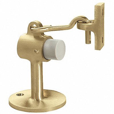 ROCKWOOD 4733 Hook-Style Door Holder 2-1/2In Pol Brass