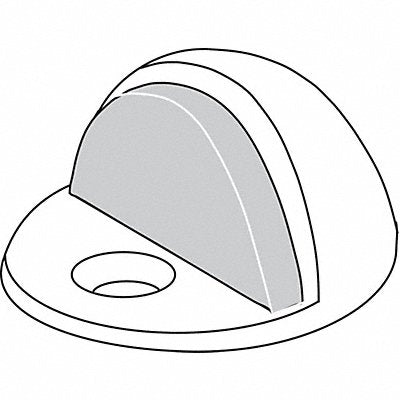 ROCKWOOD 44110 Dome Door Stop Floor Mount Satin Bronze