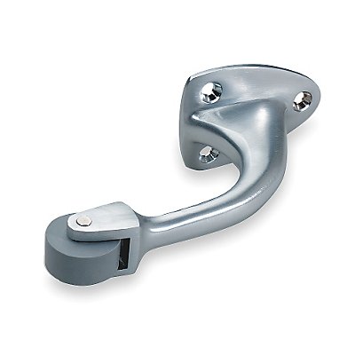 ROCKWOOD 4553 Curved Roller Stop Polished Brass