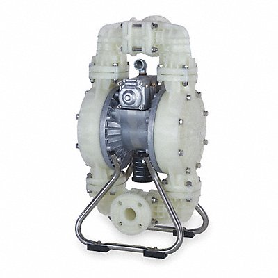 DAYTON 3HJW3 Double Diaphram Pump Flange PTFE/PP 1/2in 120gpm
