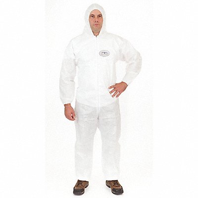 BODYFILTER 95+ 4028XL D2187 Hooded Coverall Open White XL PK25