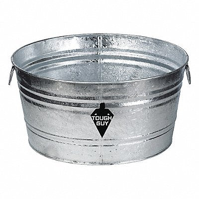 GRAINGER 3HNF8 Utility Tub 9 gal Silver