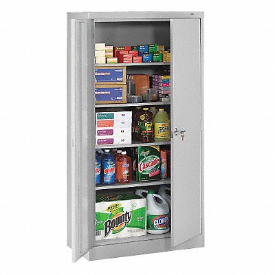 TENNSCO 7218LGY Storage Cabinet 72 x36 x18 LtGry 4Shlv