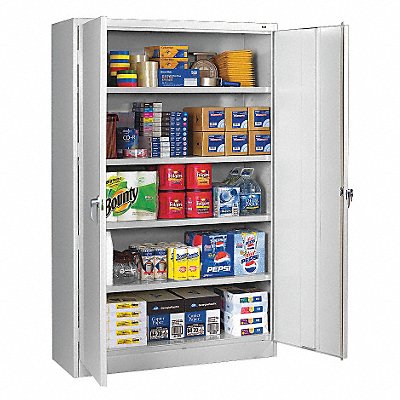 TENNSCO J1878ALGY Storage Cabinet 78 x48 x18 LtGry 4Shlv