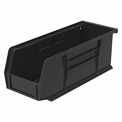 AKRO-MILS 30224BLACK F8685 Hang and Stack Bin Black Plastic 4 in