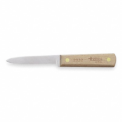 DEXTER RUSSELL 15271 Paring Knife 3 1/4 in Blade Brown Handle