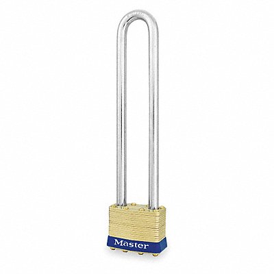 MASTER LOCK 2KALN Keyed Padlock 3/4 in Rectangle Silver