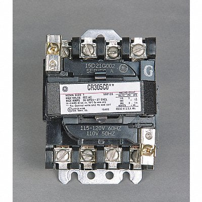 GE CR305C002 H2445 NEMAMagContactor Non Reversing 120VAC