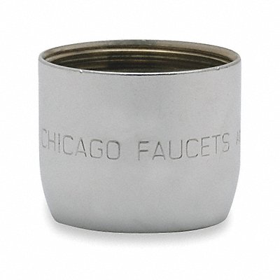 CHICAGO FAUCETS E26055JKABCP Spray Outlet Brass 13/16 in - 24 Chrome