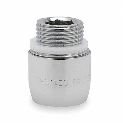 CHICAGO FAUCETS E32JKABCP Aerated Outlet Brass 3/8 in - 18 Chrome