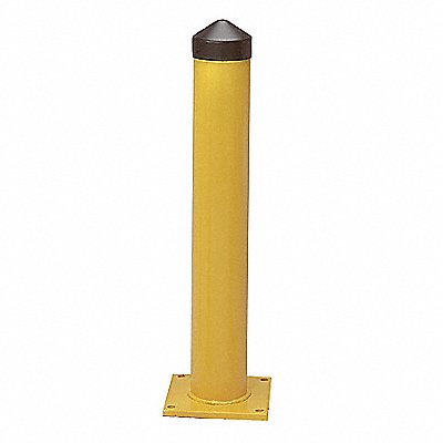 GRAINGER 1755 Bollard 24 in H Yellow Carbon Steel