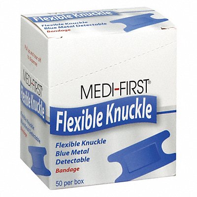 MEDI-FIRST 65250 Knuckle Bandages Metal Detect PK50
