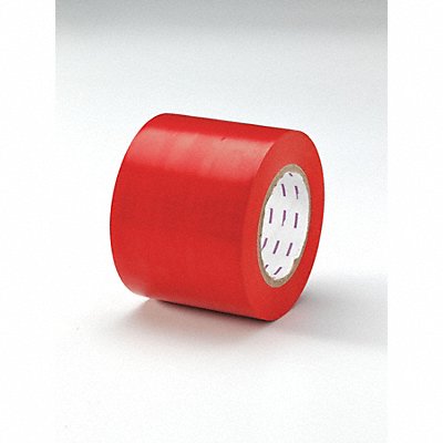 GRAINGER 8TNG7 E7754 Floor Tape Red 4 inx180 ft Roll