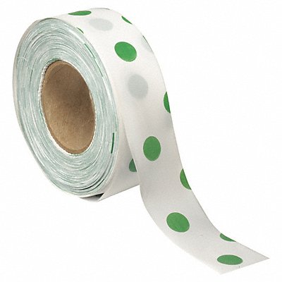 GRAINGER PDWG200 Flagging Tape White/Grn 300ft x 1-3/8In