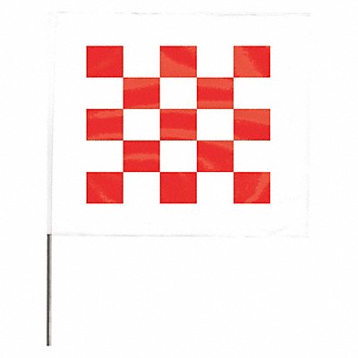 GRAINGER 4530RW28544200 Marking Flag 30 Red/White PVC PK100