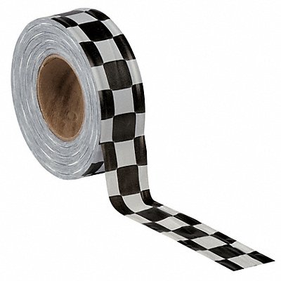 GRAINGER CKWBK200 Flaging Tape Blck/Whte 300 ft 1 3/16 in