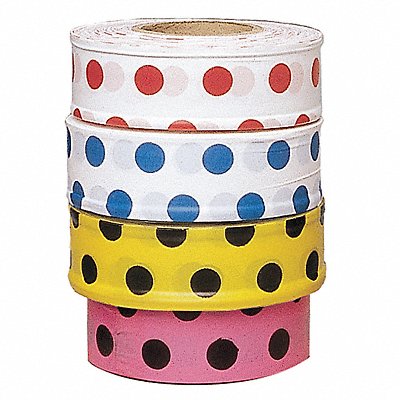 GRAINGER PDWR200 Flaging Tape Red/Whte 300 ft L 1 3/16 in