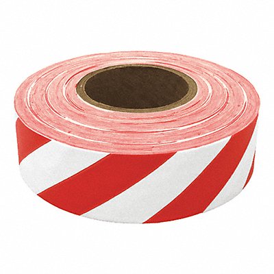 GRAINGER SWR200 Flaging Tape Red/Whte 300 ft L 1 3/16 in