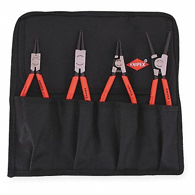 KNIPEX 9K001953US Retaining Ring Plier Set 0 Deg 4 pc