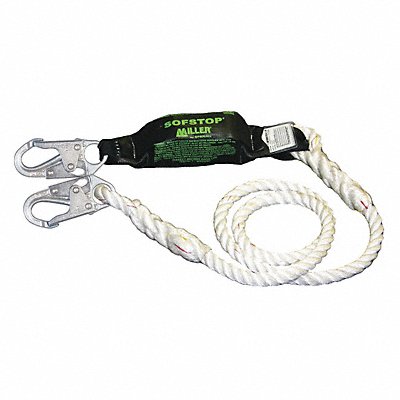 HONEYWELL MILLER 901RLS8Z76FTWH K3343 Shock-Absorbing Lanyard White