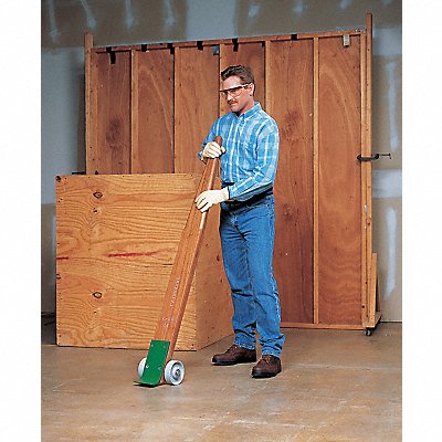GRAINGER 3KNA3 Lever Dolly Wheeled 60 In Steel/Oak