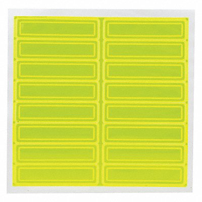 ACCUFORM LHR104GNYL D5953 Hard Hat Label 1 in H 4 in W PK16
